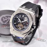 Perfect Replica Audemars Piguet Royal Oak Offshore SS Black Dial Watches For Sale